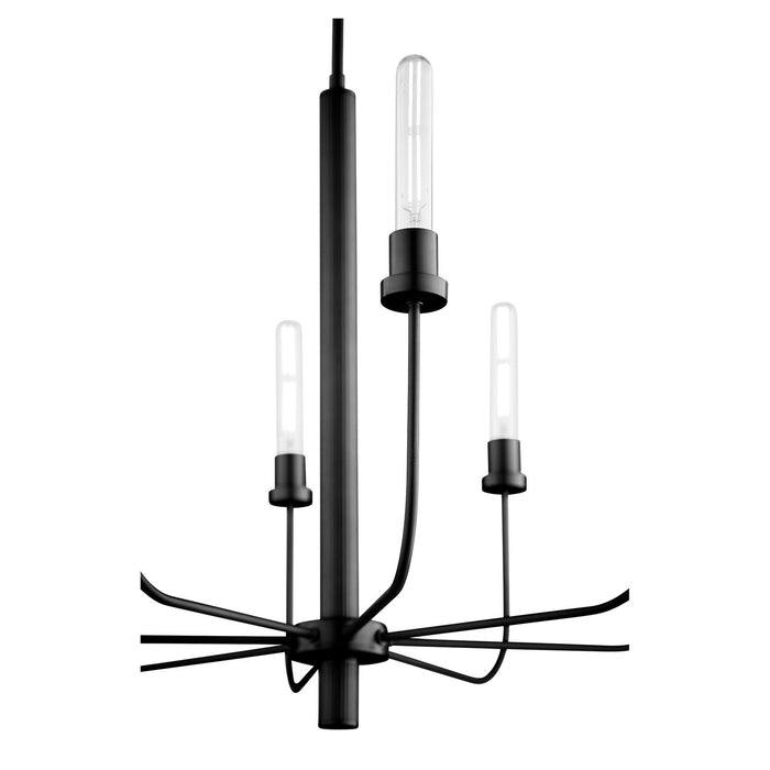 Myhouse Lighting Quorum - 612-8-59 - Eight Light Chandelier - Sheridan - Matte Black