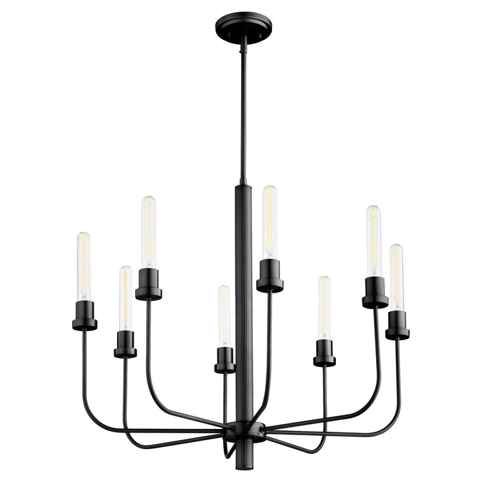 Myhouse Lighting Quorum - 612-8-59 - Eight Light Chandelier - Sheridan - Matte Black