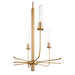 Myhouse Lighting Quorum - 612-8-80 - Eight Light Chandelier - Sheridan - Aged Brass