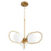 Myhouse Lighting Quorum - 6137-3-80 - Three Light Chandelier - Belmont - Aged Brass