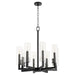 Myhouse Lighting Quorum - 6277-8-69 - Eight Light Chandelier - Harbin - Textured Black