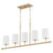 Myhouse Lighting Quorum - 647-5-80 - Five Light Chandelier - Harmony - Aged Brass