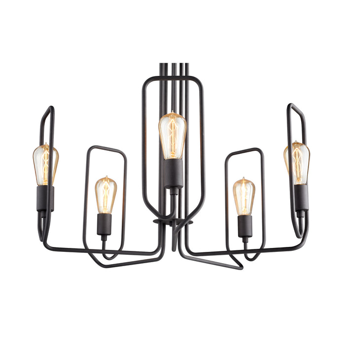 Myhouse Lighting Quorum - 650-5-69 - Five Light Chandelier - Howe - Textured Black