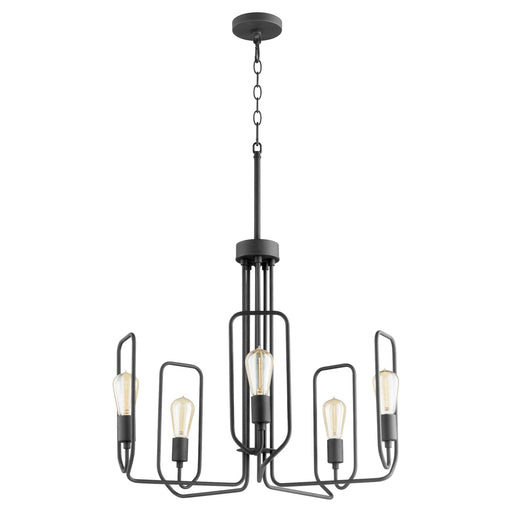 Myhouse Lighting Quorum - 650-5-69 - Five Light Chandelier - Howe - Textured Black