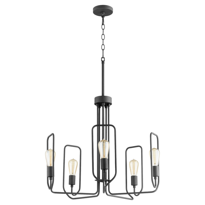 Myhouse Lighting Quorum - 650-5-69 - Five Light Chandelier - Howe - Textured Black