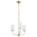 Myhouse Lighting Quorum - 657-3-80 - Three Light Chandelier - Harmony - Aged Brass