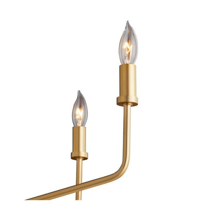 Myhouse Lighting Quorum - 657-5-80 - Five Light Chandelier - Harmony - Aged Brass