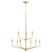 Myhouse Lighting Quorum - 657-9-80 - Nine Light Chandelier - Harmony - Aged Brass