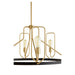 Myhouse Lighting Quorum - 65-8-6980 - Eight Light Chandelier - Howe - Textured Black w/ Aged Brass