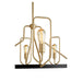 Myhouse Lighting Quorum - 65-8-6980 - Eight Light Chandelier - Howe - Textured Black w/ Aged Brass