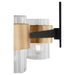 Myhouse Lighting Quorum - 683-4-6980 - Four Light Chandelier - Epsilon - Textured Black w/ Aged Brass