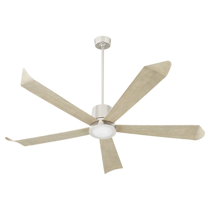 Myhouse Lighting Quorum - 82725-65 - 72"Patio Fan - Rova - Satin Nickel