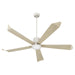 Myhouse Lighting Quorum - 82725-65 - 72"Patio Fan - Rova - Satin Nickel