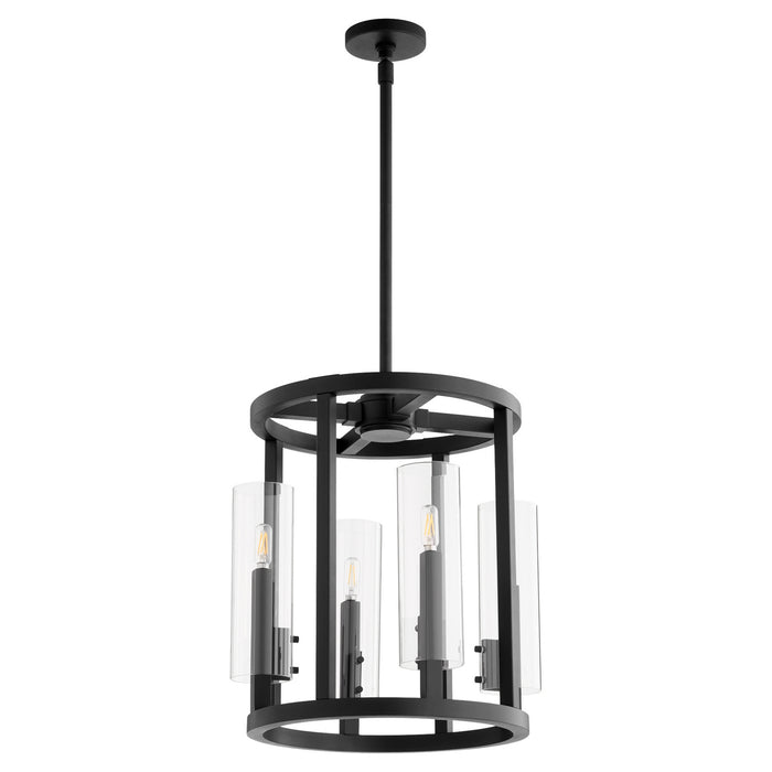 Myhouse Lighting Quorum - 8277-4-69 - Four Light Entry - Harbin - Textured Black