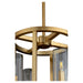 Myhouse Lighting Quorum - 8277-4-80 - Four Light Entry - Harbin - Aged Brass