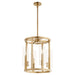 Myhouse Lighting Quorum - 8277-4-80 - Four Light Entry - Harbin - Aged Brass