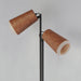 Myhouse Lighting Maxim - 10099WWDTN - LED Floor Lamp - Scout - Weathered Wood / Tan Leather