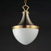 Myhouse Lighting Maxim - 10384WTSNSBR - One Light Pendant - Conrad - Satin Nickel / Satin Brass