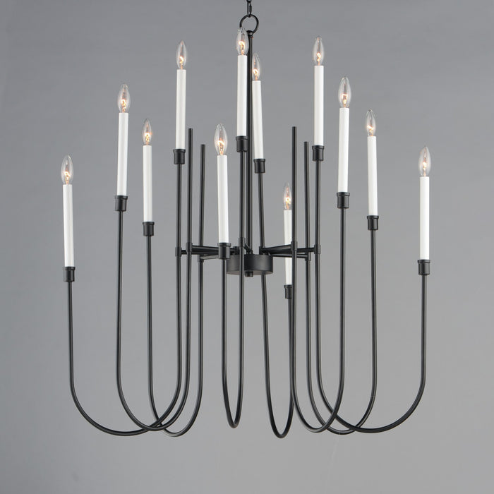 Myhouse Lighting Maxim - 11286BK - 12 Light Chandelier - Tux - Black