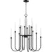 Myhouse Lighting Maxim - 11286BK - 12 Light Chandelier - Tux - Black