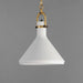 Myhouse Lighting Maxim - 12383WTSBR - One Light Pendant - Lumi - Satin Brass