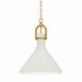 Myhouse Lighting Maxim - 12383WTSBR - One Light Pendant - Lumi - Satin Brass