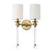 Myhouse Lighting Maxim - 16108WTCLHR - Two Light Wall Sconce - Lucent - Heritage