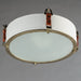 Myhouse Lighting Maxim - 16130FTWZBSD - Three Light Flush Mount - Sausalito - Weathered Zinc / Brown Suede