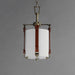 Myhouse Lighting Maxim - 16132FTWZBSD - One Light Pendant - Sausalito - Weathered Zinc / Brown Suede