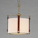 Myhouse Lighting Maxim - 16133FTWZBSD - One Light Pendant - Sausalito - Weathered Zinc / Brown Suede