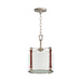 Myhouse Lighting Maxim - 16133FTWZBSD - One Light Pendant - Sausalito - Weathered Zinc / Brown Suede