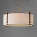 Myhouse Lighting Maxim - 16135FTWZBSD - Four Light Pendant - Sausalito - Weathered Zinc / Brown Suede