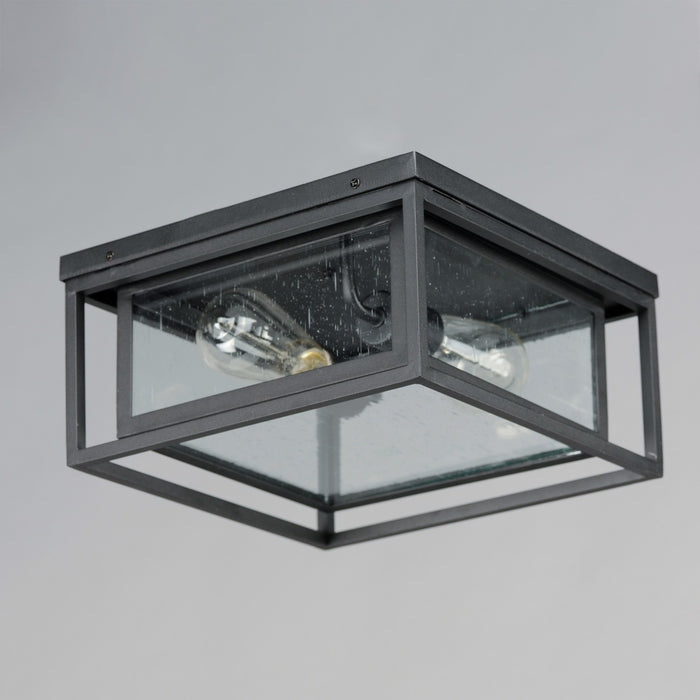 Myhouse Lighting Maxim - 3031CDBK - Two Light Outdoor Flush Mount - Cabana - Black