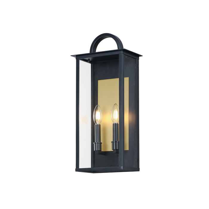 Myhouse Lighting Maxim - 30754CLBK - Two Light Outdoor Wall Sconce - Manchester - Black