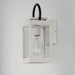 Myhouse Lighting Maxim - 40312CLWTBK - One Light Outdoor Wall Sconce - Nassau Vivex - White / Black