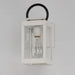 Myhouse Lighting Maxim - 40312CLWTBK - One Light Outdoor Wall Sconce - Nassau Vivex - White / Black