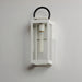 Myhouse Lighting Maxim - 40314CLWTBK - One Light Outdoor Wall Sconce - Nassau Vivex - White / Black