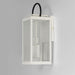 Myhouse Lighting Maxim - 40316CLWTBK - One Light Outdoor Wall Sconce - Nassau Vivex - White / Black