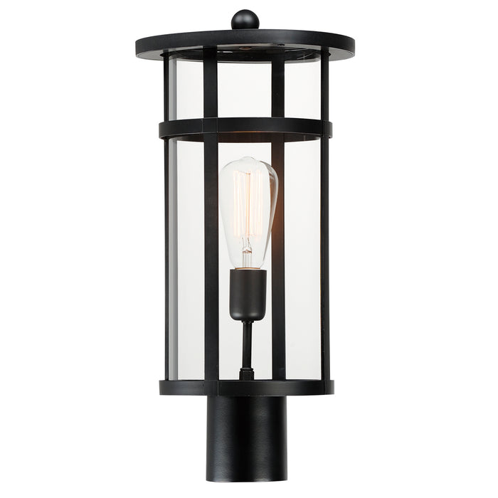 Myhouse Lighting Maxim - 40620CLBK - One Light Post Lantern - Clyde Vivex - Black