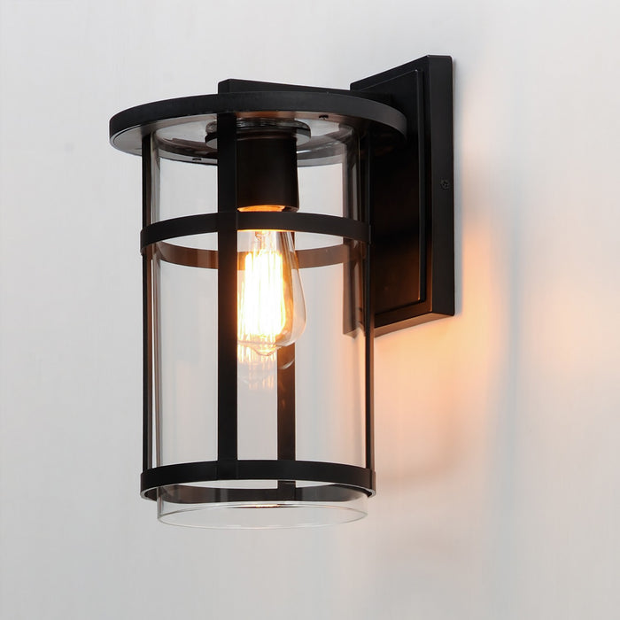 Myhouse Lighting Maxim - 40623CLBK - One Light Outdoor Wall Sconce - Clyde Vivex - Black