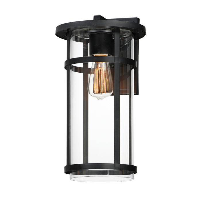 Myhouse Lighting Maxim - 40625CLBK - One Light Outdoor Wall Sconce - Clyde Vivex - Black
