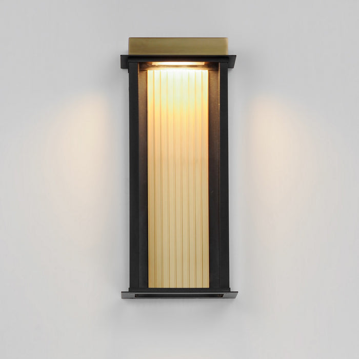 Myhouse Lighting Maxim - 50754BKGLD - LED Outdoor Wall Sconce - Rincon - Black / Gold