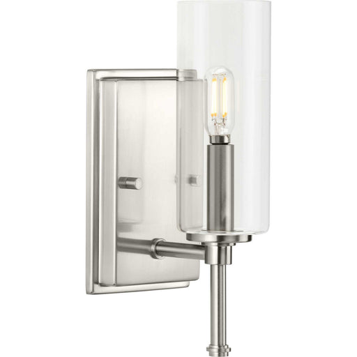 Myhouse Lighting Progress Lighting - P300356-009 - One Light Bath Vanity - Elara - Brushed Nickel