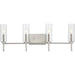 Myhouse Lighting Progress Lighting - P300359-009 - Four Light Bath Vanity - Elara - Brushed Nickel