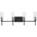 Myhouse Lighting Progress Lighting - P300359-31M - Four Light Bath Vanity - Elara - Matte Black