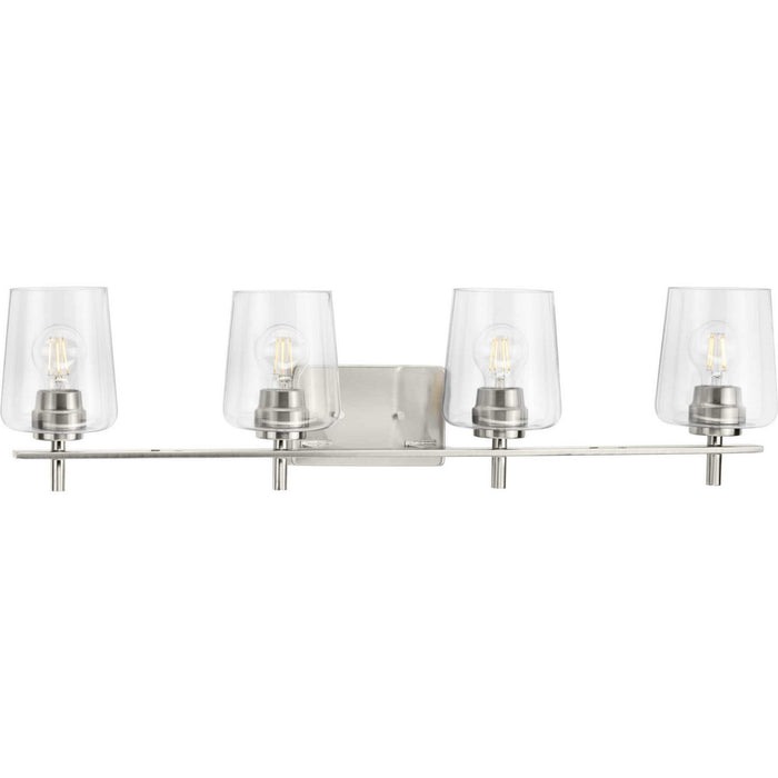 Myhouse Lighting Progress Lighting - P300363-009 - Four Light Bath Vanity - Calais - Brushed Nickel