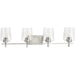 Myhouse Lighting Progress Lighting - P300363-009 - Four Light Bath Vanity - Calais - Brushed Nickel