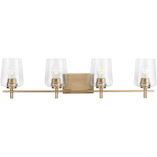 Myhouse Lighting Progress Lighting - P300363-163 - Four Light Bath Vanity - Calais - Vintage Brass