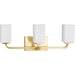 Myhouse Lighting Progress Lighting - P300370-012 - Three Light Bath Vanity - Cowan - Satin Brass