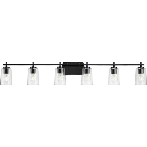 Myhouse Lighting Progress Lighting - P300372-031 - Six Light Bath Vanity - Adley - Black